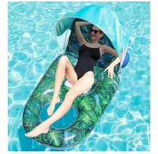 Pool Canopy Float For Adults, Tropical pattern, XL