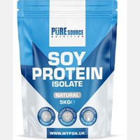 PSN Soy Protein Isolate Powder Flavoured|Natural 5Kg -Vegan Protein Lactose Free