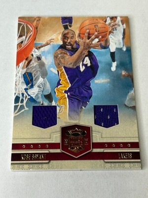 2009-10 Court Kings Kobe Bryant 19/149 Dual Game Used Jersey Lakers E1