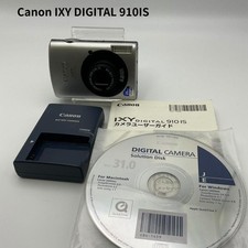 Canon IXY DIGITAL 910 IS Silver Compact Digital Camera Tested Working Japan