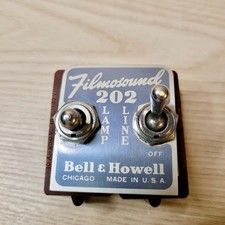 Bell  Howell Filmosound 202 Projector LAMP LINE Toggle Switches Vintage Part