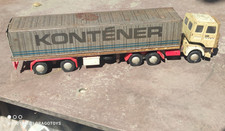VINTAGE RABA TRUCK KAMION 'KONTENER' SERVIZIO DI TRASPORTO UNGHERESE LATTA PLASTICA METALLO
