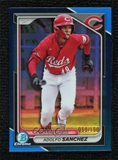 2024 Bowman Draft Chrome Blue Refractor 59/150 Adolfo Sanchez #BDC-119 0lj0