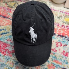 Polo Ralph Lauren Men's Black Big Pony Chino Hat #3