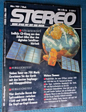 STEREO 3/89,REGA PLANAR 2,CONRAD PICO PLUS,LOGO,CANTON CT 120,QUART 2200S,T+A 16