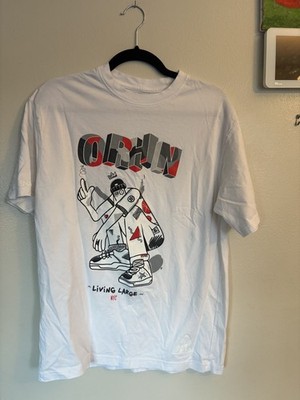 OROHENA men's white graphic urban tshirt size M excellent condition