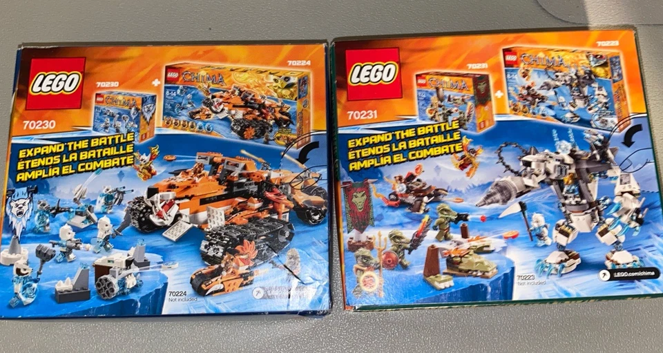 LEGO LEGENDS OF CHIMA 70230 Ice Bear Tribe Crocodile Tribe Pack 70231 New Sealed - Image 3 of 4