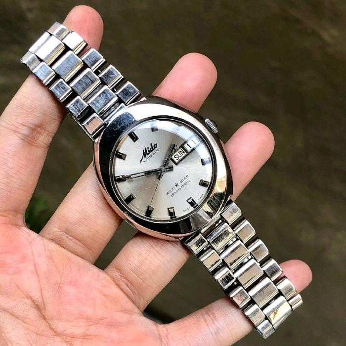 Rare MIDO Multistar Datoday Automatic Silver Dial… - image 2