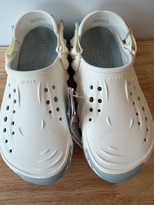 Crocs Echo Icey Ro Clog Bone White Blue Translucent Sole  display picture 2