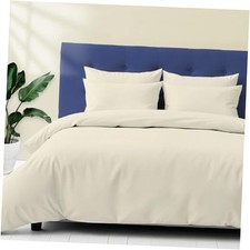 Ashton Sheets Juego de funda de edred n de algod n Oversized King 3 Pc Marfil