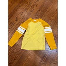 Hanna Andersson Kids Yellow Long Sleeve Rash Guard Swim Shirt Size 100 US 4