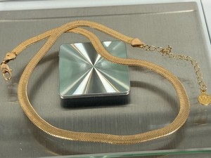 Authentic Mayamar 24K Gold Plated Herringbone Necklace 21" + 2.75" Ext GOLDTONE