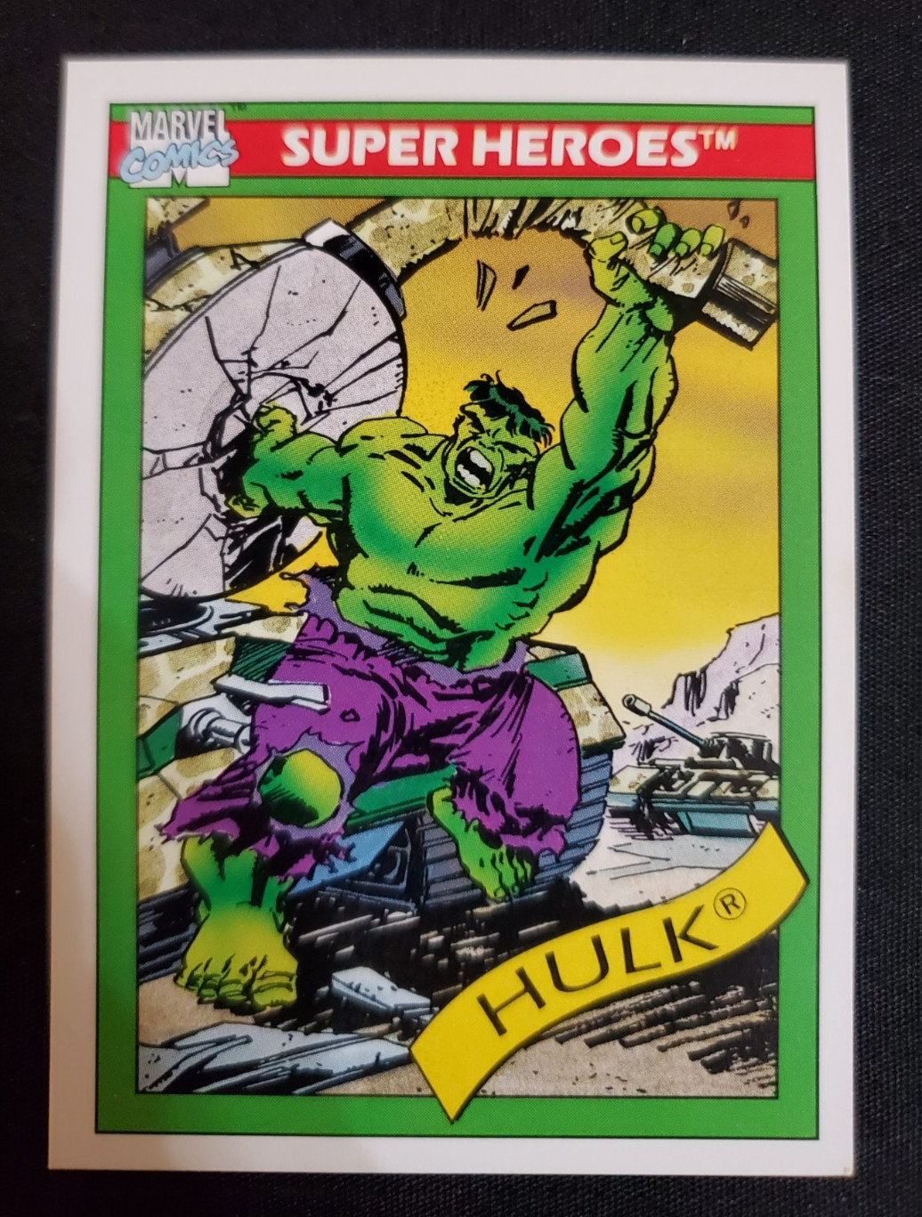 Marvel Universe Series GREEN HULK #3 (Impel, 1990)  NM!