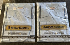 2 pair Vtge King Size Co. mens pajamas PJs NEW in pkgs Blue Sz C TALL Mass. USA