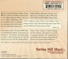 ROBERT GASS CHANT: SPIRIT IN SOUND NEW CD