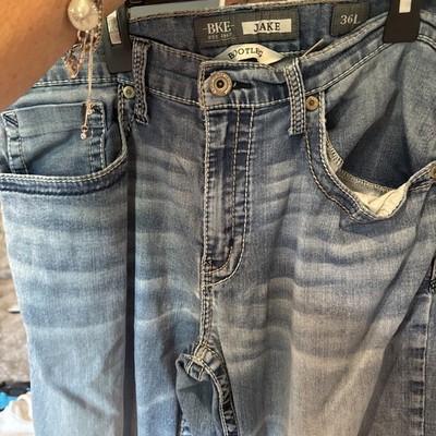 VTG BKE Denim Y2K Buckle Jeans Jake Bootleg  36Long Mens