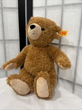 Steiff 16" Plush Original Happy Teddy Bear Light Brown Hand Made in Germany Soft