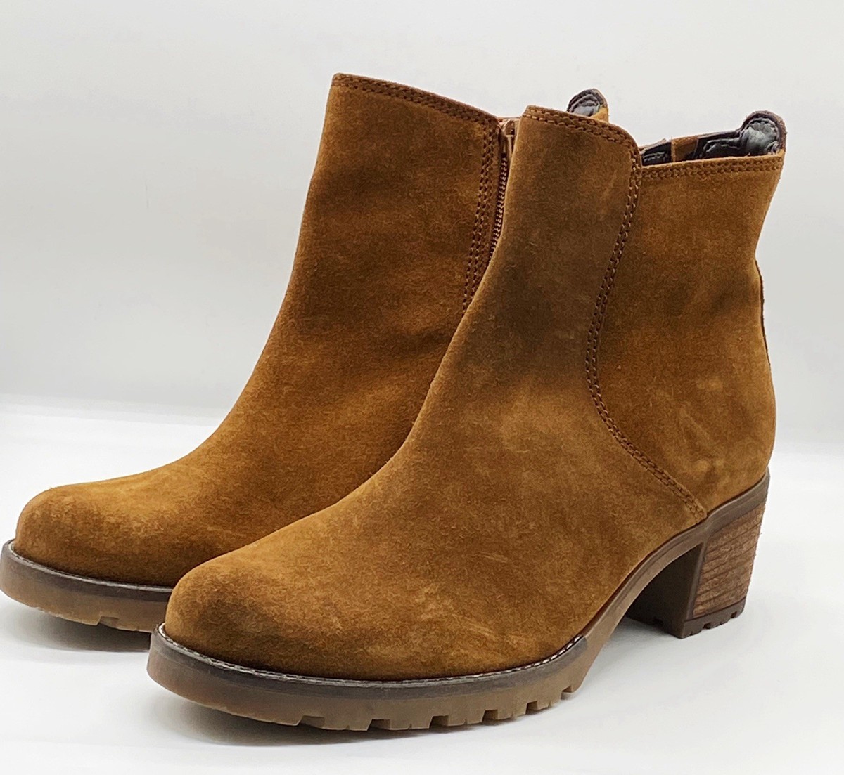 Gabor Cognac Slouch Boots Gabor Women's Suede Boots Brown