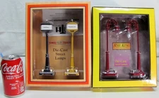 Lot of 4 Die Cast Street Lights Includes TCA Convention Lamps No. 57 And 58 NIB