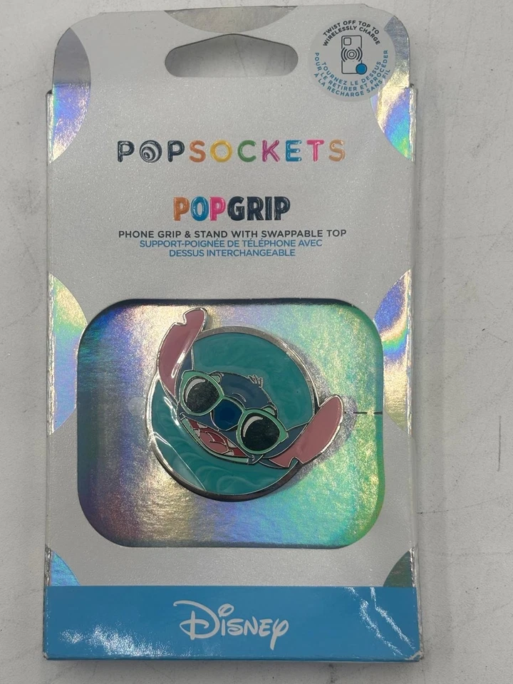 Lote de 12 PopSockets PopGrip Lilo & Stitch empuñadura y soporte para teléfono - Suns Out Stitch Foto 2 de 2