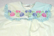 Vintage Robe Nightgown 2 Piece Set JC Penney Size L 70s Pale Mint Green Made USA