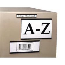 Aigner Index Mc106 Label Holder, Mag, 1X6, Bk/Br, Pk25