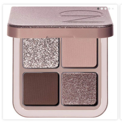NARS Eyeshadow Quad Cool Taupe Brown Silver Matte Shimmer Glitter
