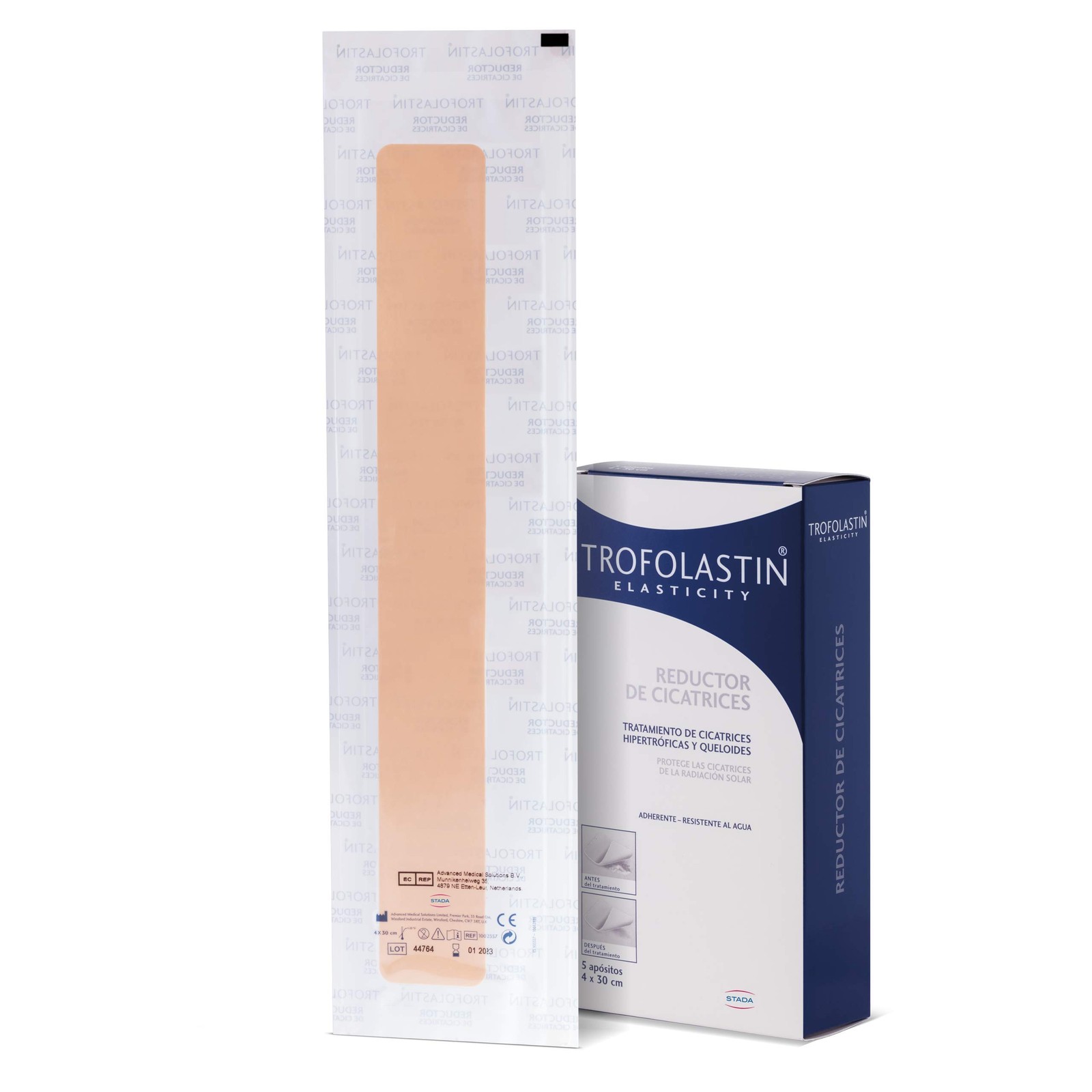 Reduc Cicatriz 4x30cm bande de silicone pour aplatir les reliefs cutanés