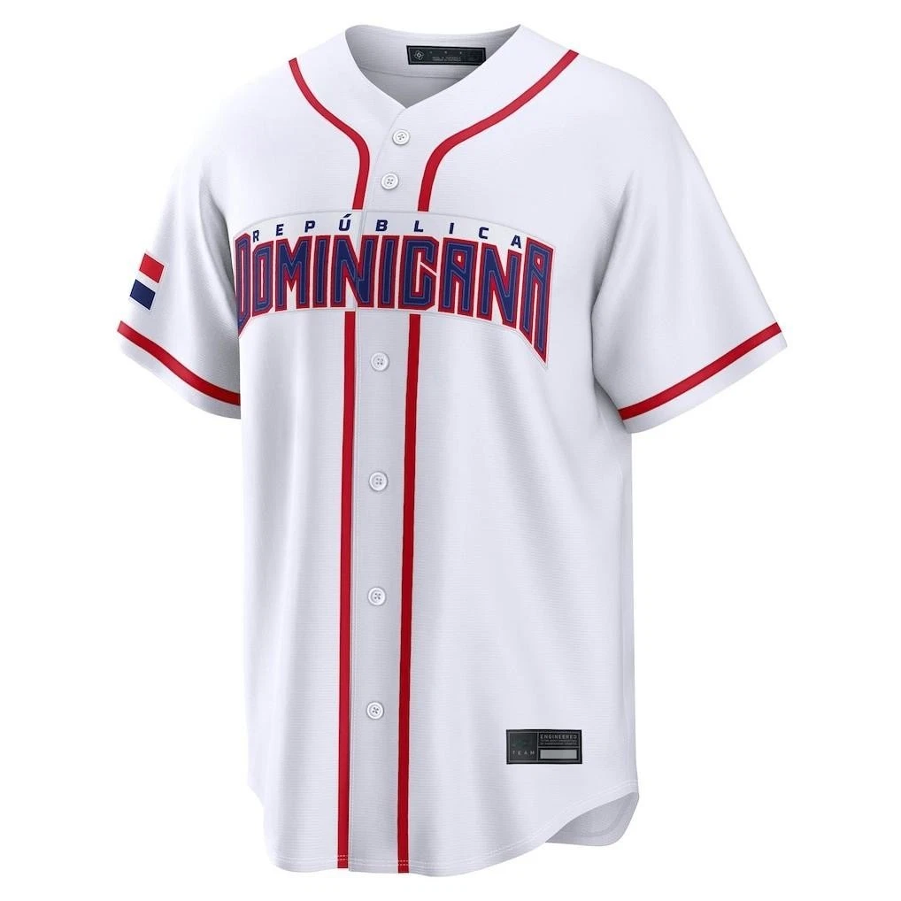 Dominican Republic Baseball White 2026 World Men's Baseball Jersey Customized