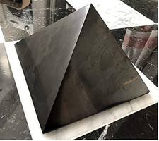 Riesige Schungit Pyramide 20 cm Groß poliert Deko & Sammlerstück Naturstein