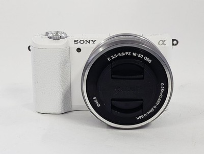 #Sony Alpha a5100 24.3MP(white) w/16-50mm OSS silver Lens kit (5771764/8109962)