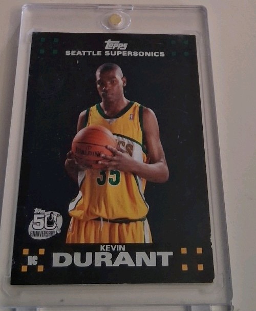 2007 Topps Kevin Durant Rookie RC #112 Black Parallel | Seattle SuperSonics