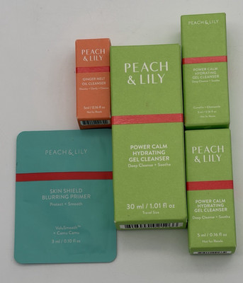 Lot of 5 Peach & Lily Assorted products Trial Travel Sample Sized New