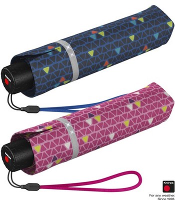 Knirps Regenschirm Kinder Taschenschirm reflektierend Rookie triple Dreiecke