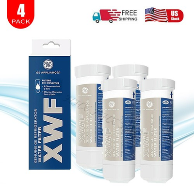 #ad New Sealed GE XWF Refrigerator Water Filter Replacement XWF Appliances 4 Pack $40.99