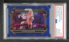 PSA/DNA 2023 Panini Prizm WWE Blue /199 Tiffany Stratton #51 PSA/DNA 6 Auto 4f5