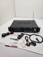 Pyle PWMA4004BT Pre-Amp Bluetooth Hybrid Amplifier Receiver System w/ 2 Mics
