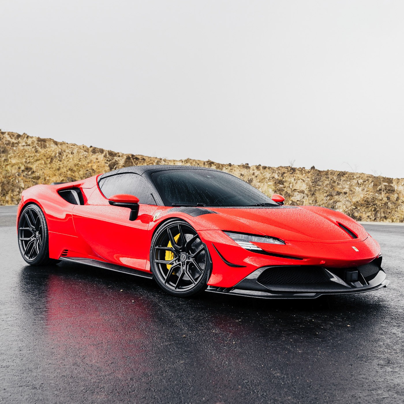 20" MV Forged MVF5 Black 20X9 20X11 Concave Wheels Rims Fits Ferrari 488