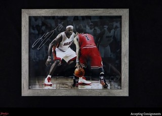 LeBron James Autograph Signed Heat 16 x 20 Photo AUTO 38/100 Upper Deck UDA COA