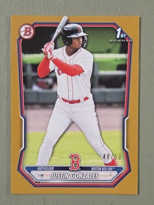 2026 Bowman Justin Gonzalez #BP-141  True Gold /50