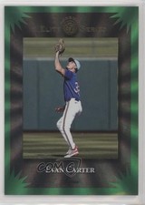2025 Panini Donruss Elite Series Green Lazer Evan Carter #13 1cx3