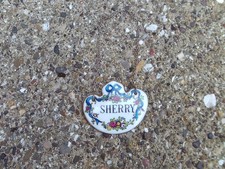 SHERRY LABEL CROWN STAFFORDSHIRE CERAMICE MADE IN ENGLAND FINE BONE CHINA