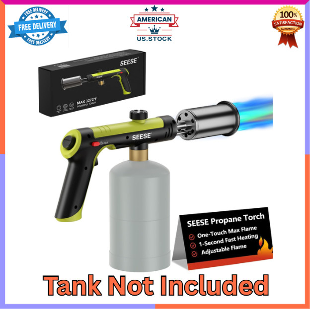 Powerful Propane Torch Gun Adjustable Blow Torch For Steak B
