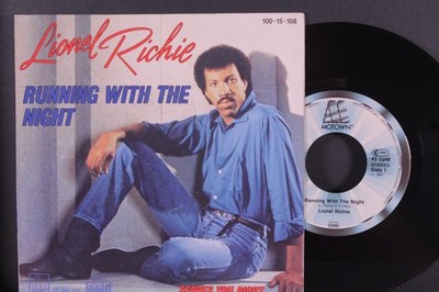 LIONEL RICHIE Running With The Night 7'' SINGLE Vinyl MOTOWN 1983 Exzellent
