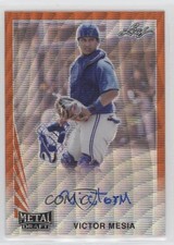 2021 Leaf Metal Draft 1990 Leaf Orange Wave 1/4 Victor Mesia #LA-VM1 Auto 4z8