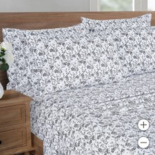 South Point Home Fashions Microfiber 6-piece Sheet Set, Kong, Branches Floral