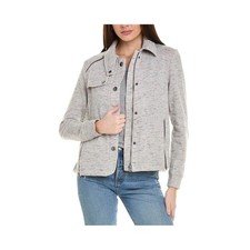 CAbi Women's 6032 Rookie Jacket Gray Zipper Details Size Large Orig. 164