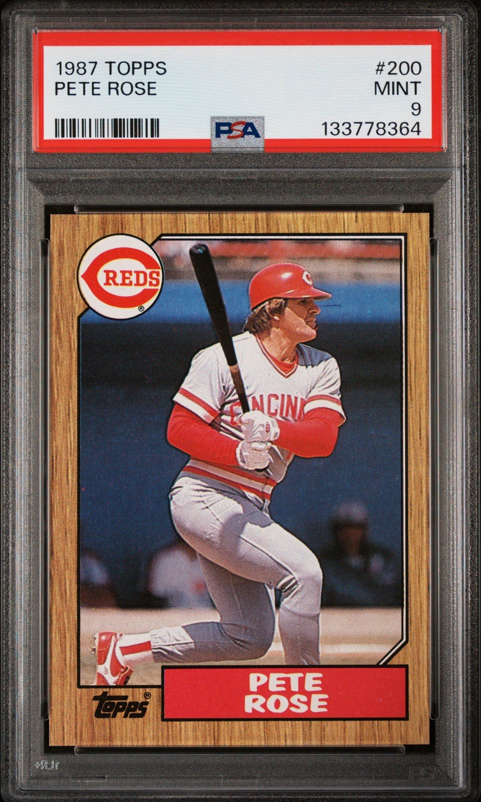 1987 Topps #200 Pete Rose PSA 9 Mint Cincinnati Reds