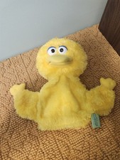 Gund Sesame Street Hand Puppet Soft Plush Toy 2003 Yellow Big Bird