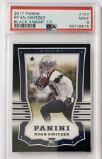 2017 Panini Football Black Knight #147 Ryan Switzer PSA 9 1/1 Dallas Cowboys